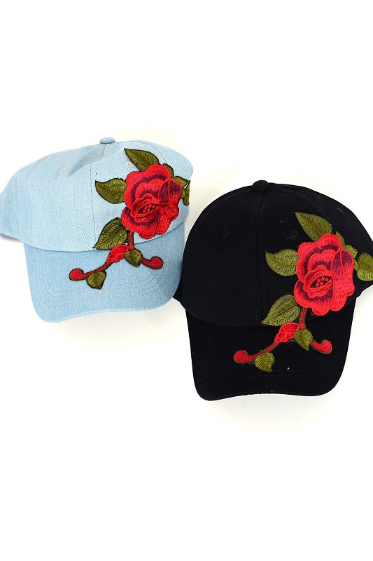 Rock n' Rose Baseball Cap - More Colors - Click Image to Close