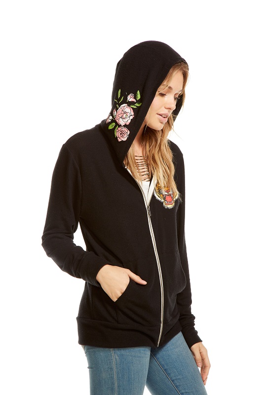 Chill Tiger Zip Up Hoodie