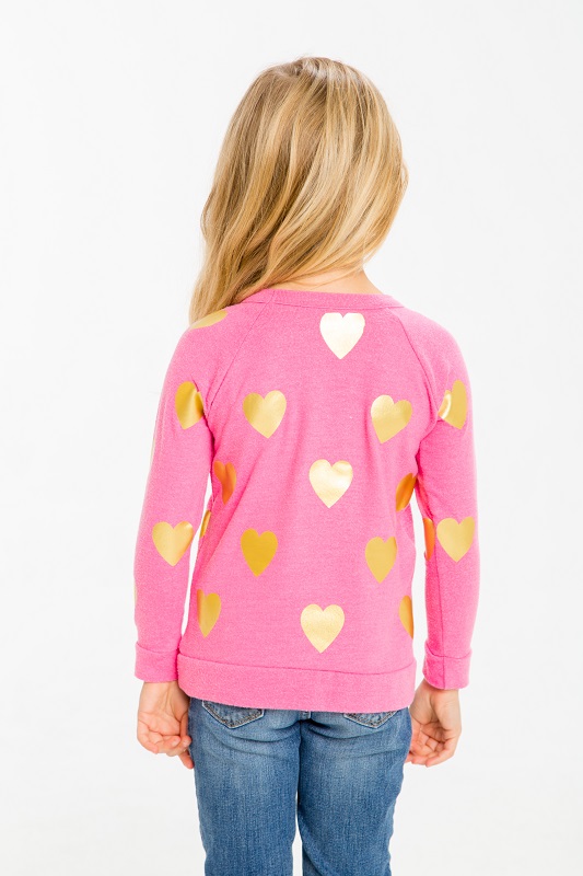 Good Vibes Kids Love Knit Raglan Pullover - Click Image to Close