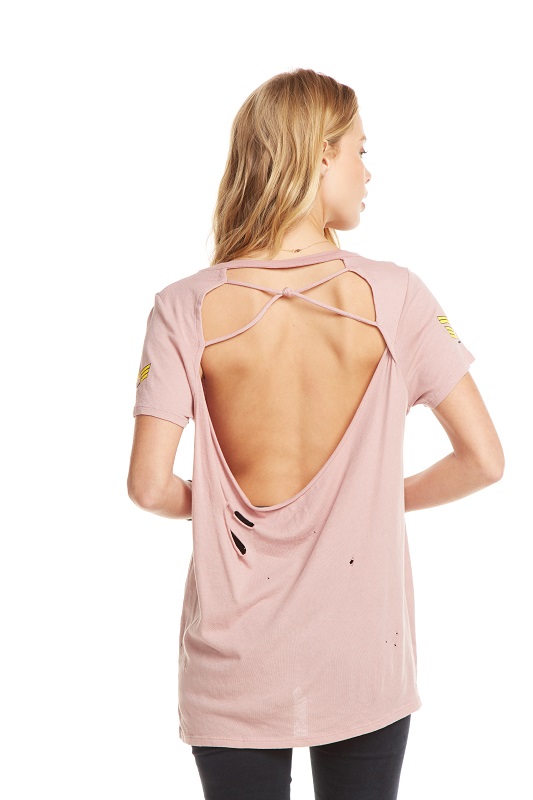 Major Amour Drape Back Tee - Click Image to Close