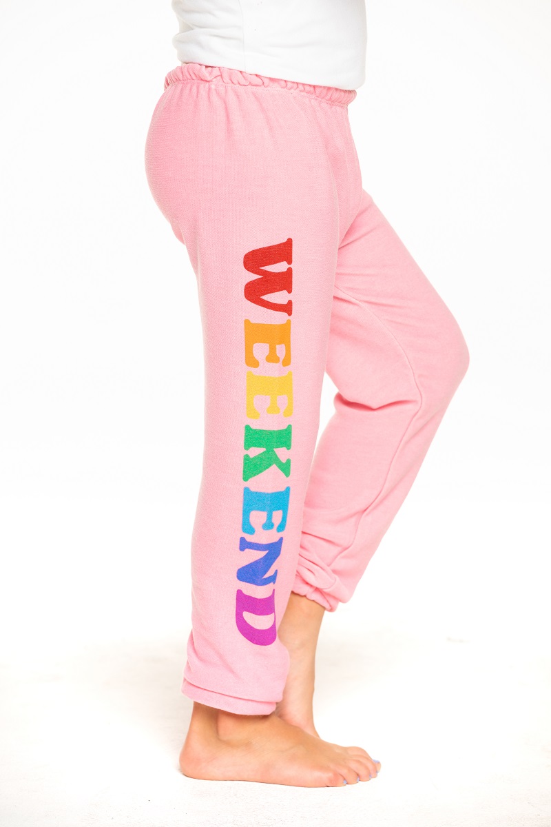 Weekend Rainbow Girls Cozy Knit Lounge Pant