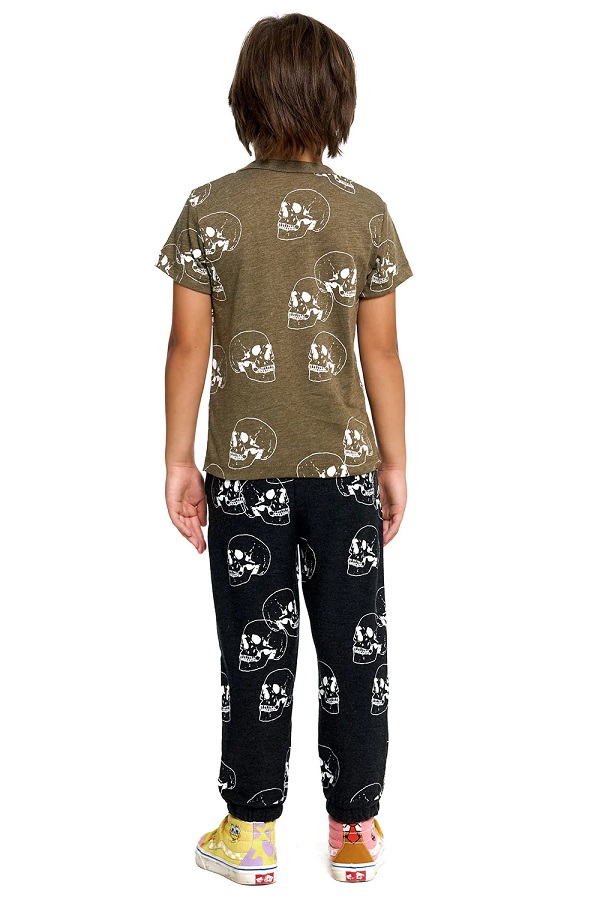 Skull Party Kids Jogger Pants - Click Image to Close